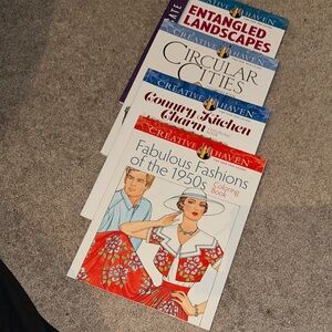 4 Creative Haven Coloring Book Set - Multi